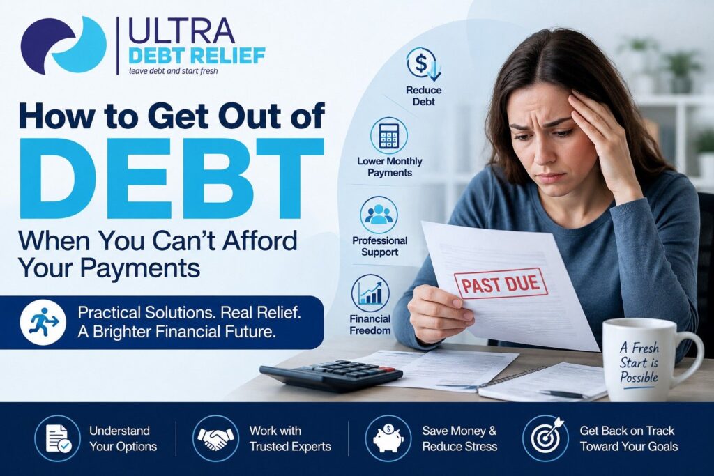 How to Get Out of Debt When You Can't Afford Your Payments 1 How to Get Out of Debt When You Can't Afford Your Payments