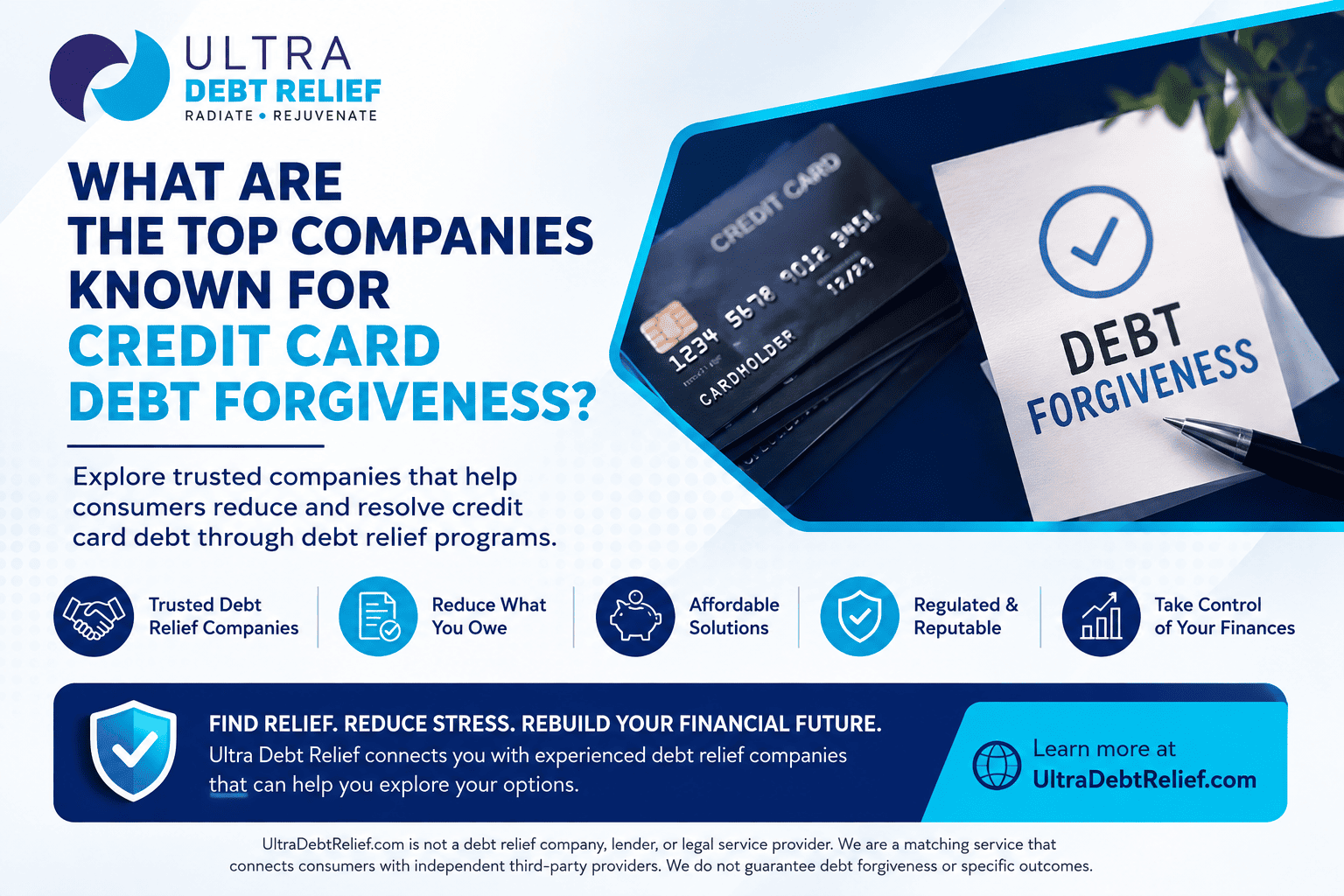 What are the top companies known for Credit Card Debt Forgiveness